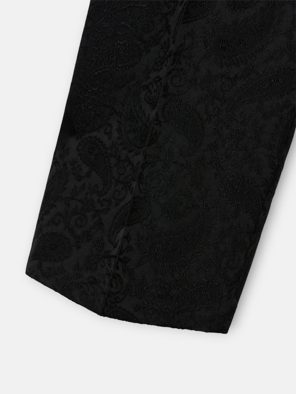 Pantalon vestir jacquard negro