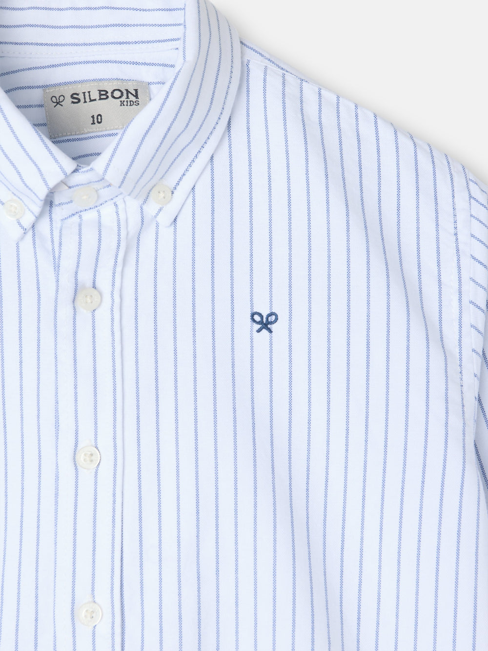 Camisa sport oxford kids blanca raya fina navy