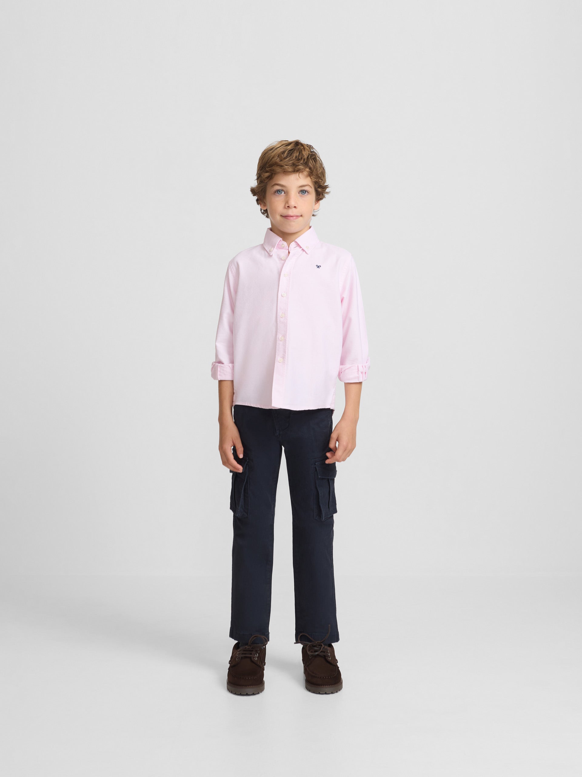 Camisa desportiva para crianças oxford raquete rosa