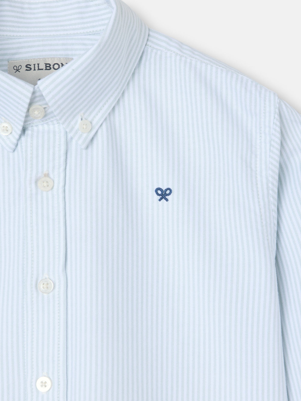 Camisa sport kids oxford raqueta rayas verde