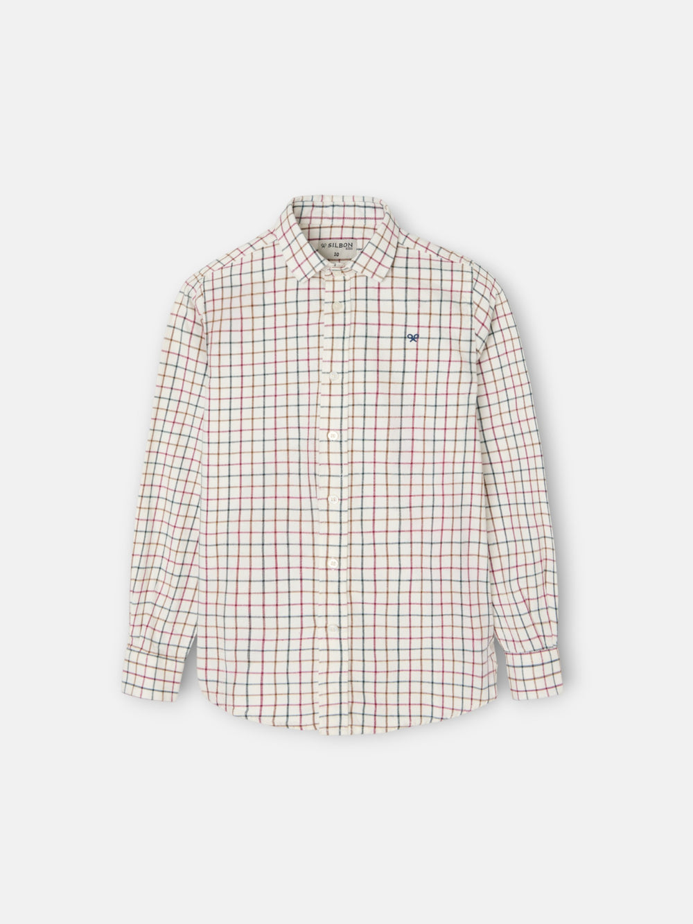 Camisa sport kids warm cuadro grande tricolor