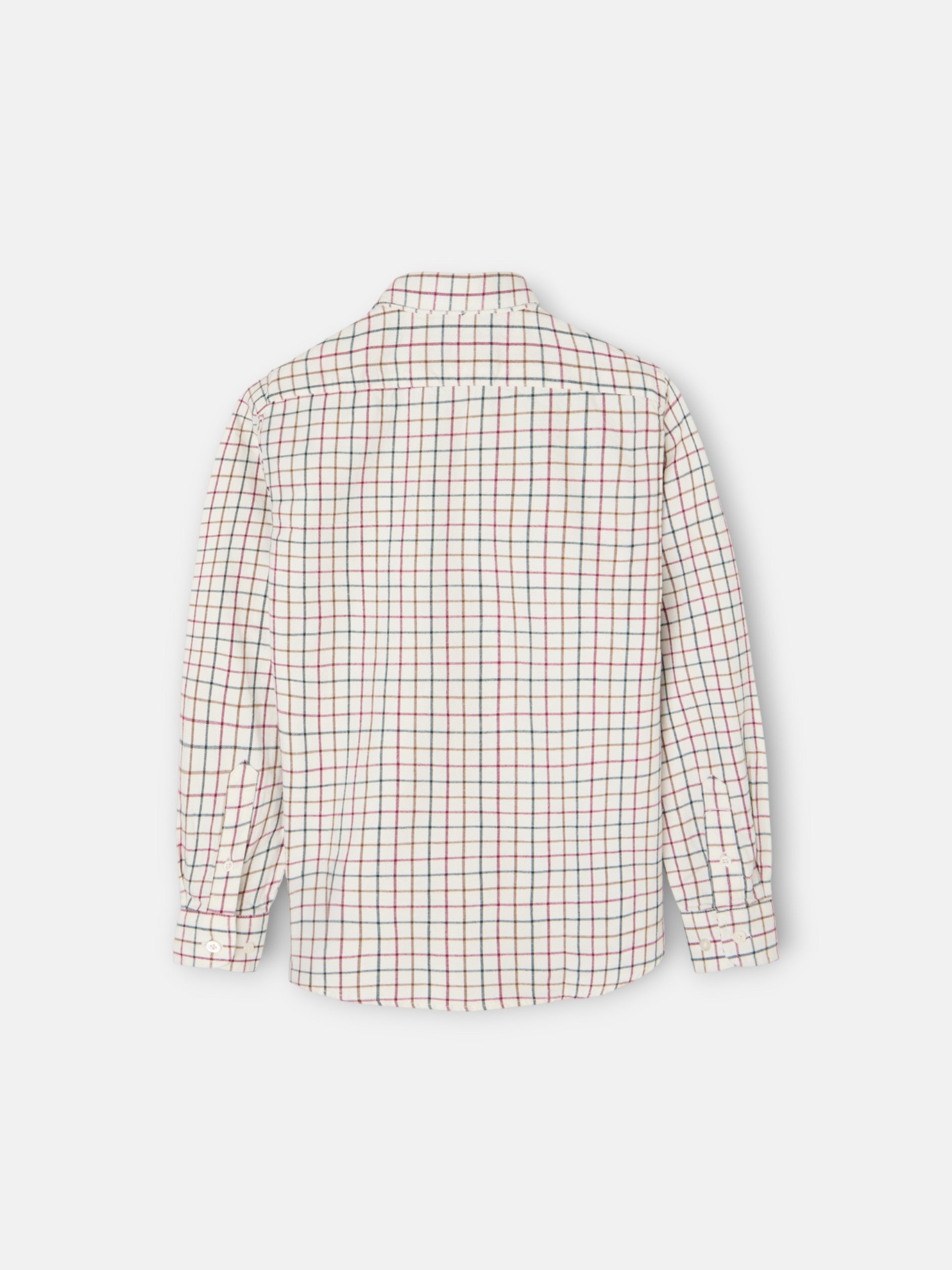 Kids warm sport shirt with large tricolor squares