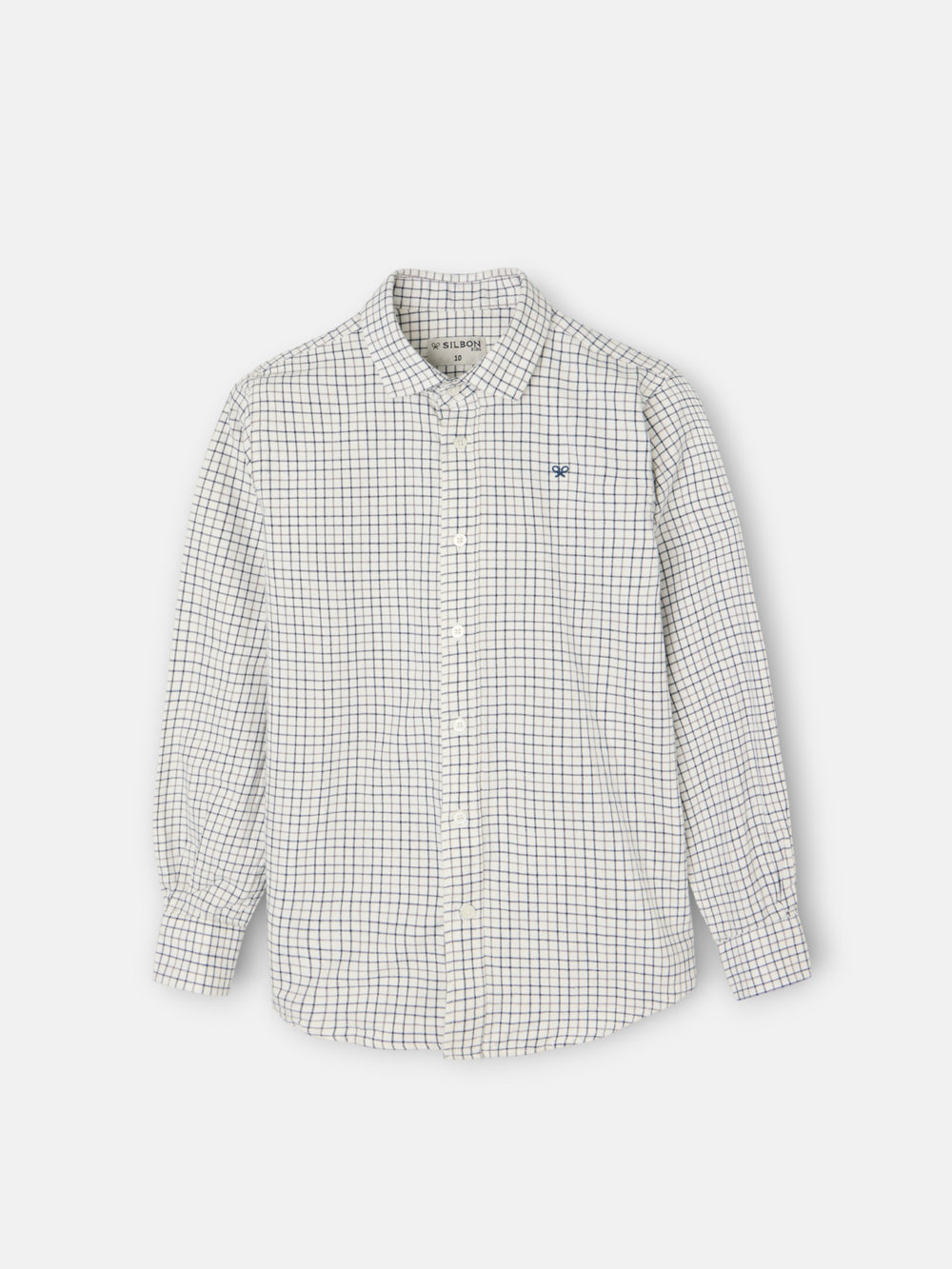 Camisa sport kids warm cuadro bicolor marino gris