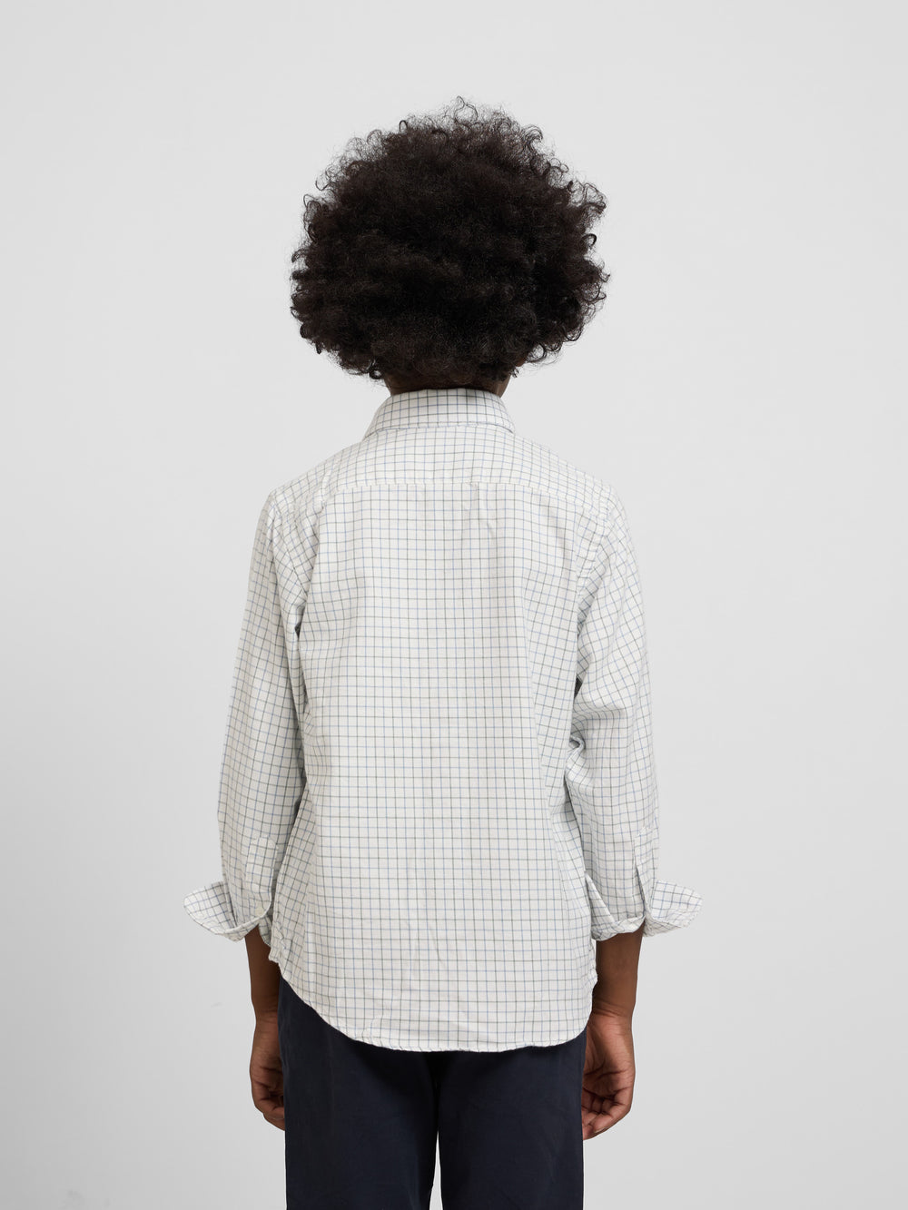 Camisa sport kids warm cuadro hunter azul verde