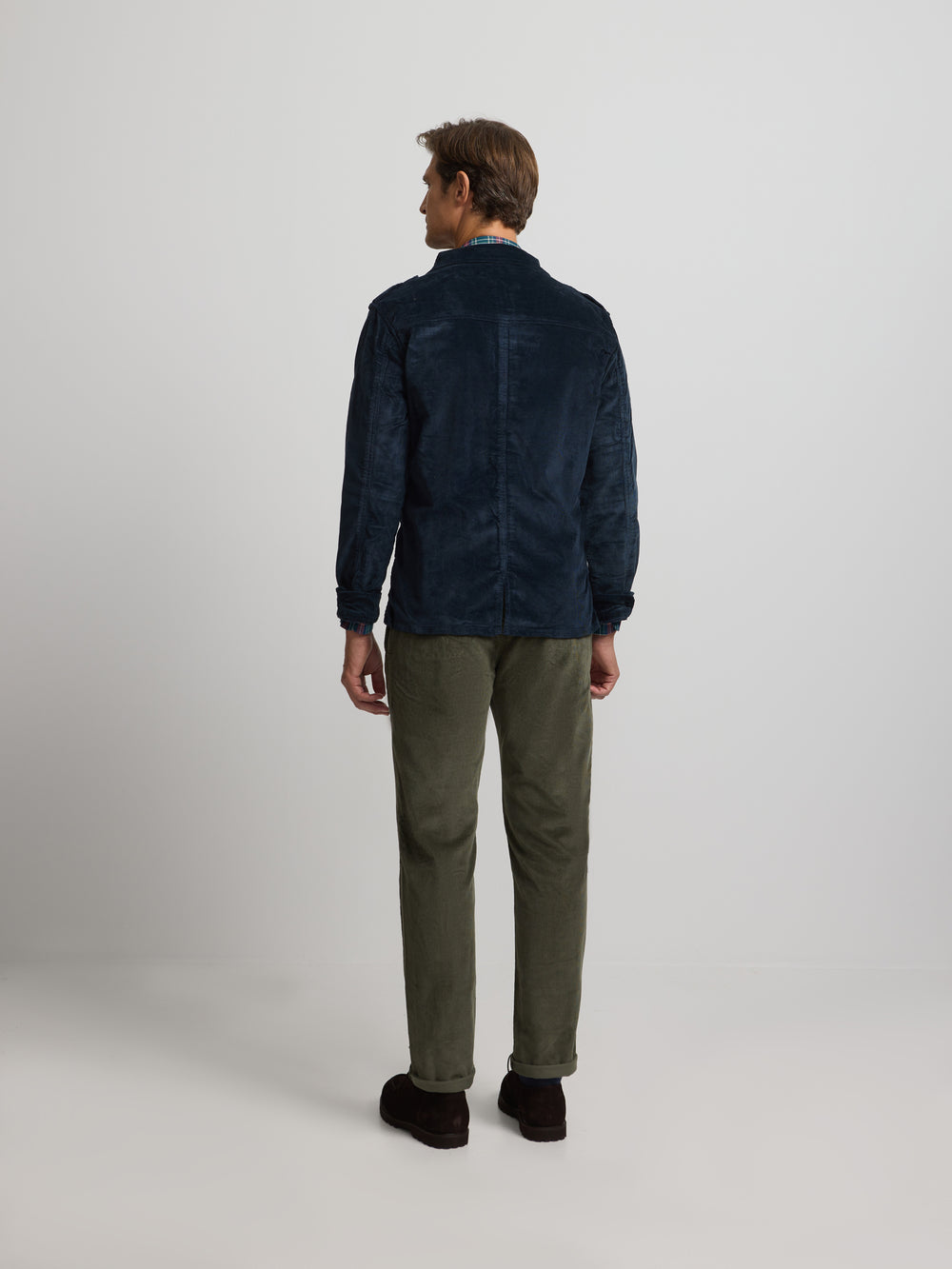 navy blue corduroy jacket with pockets