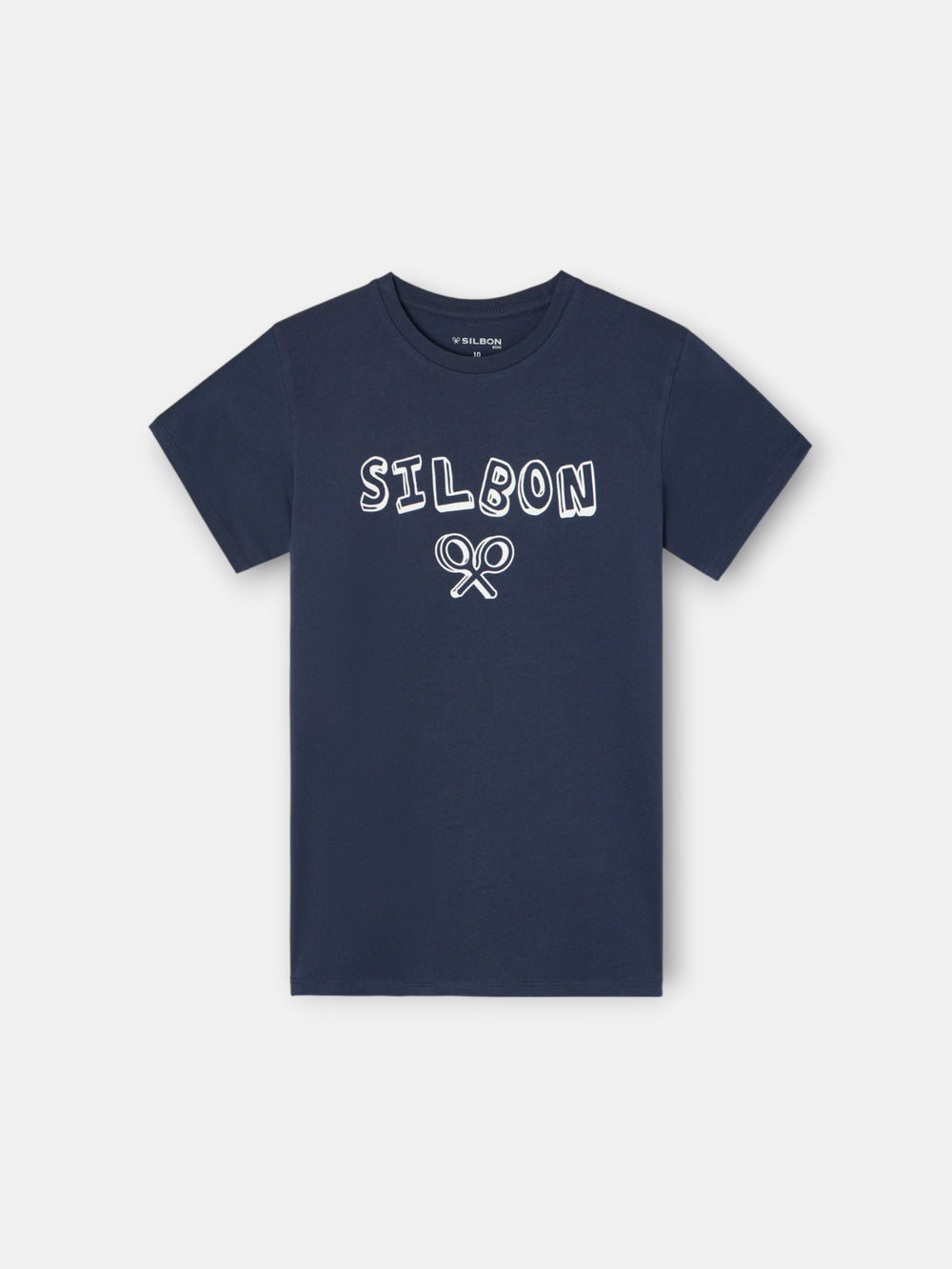 Navy blue multicolor letter kids t-shirt