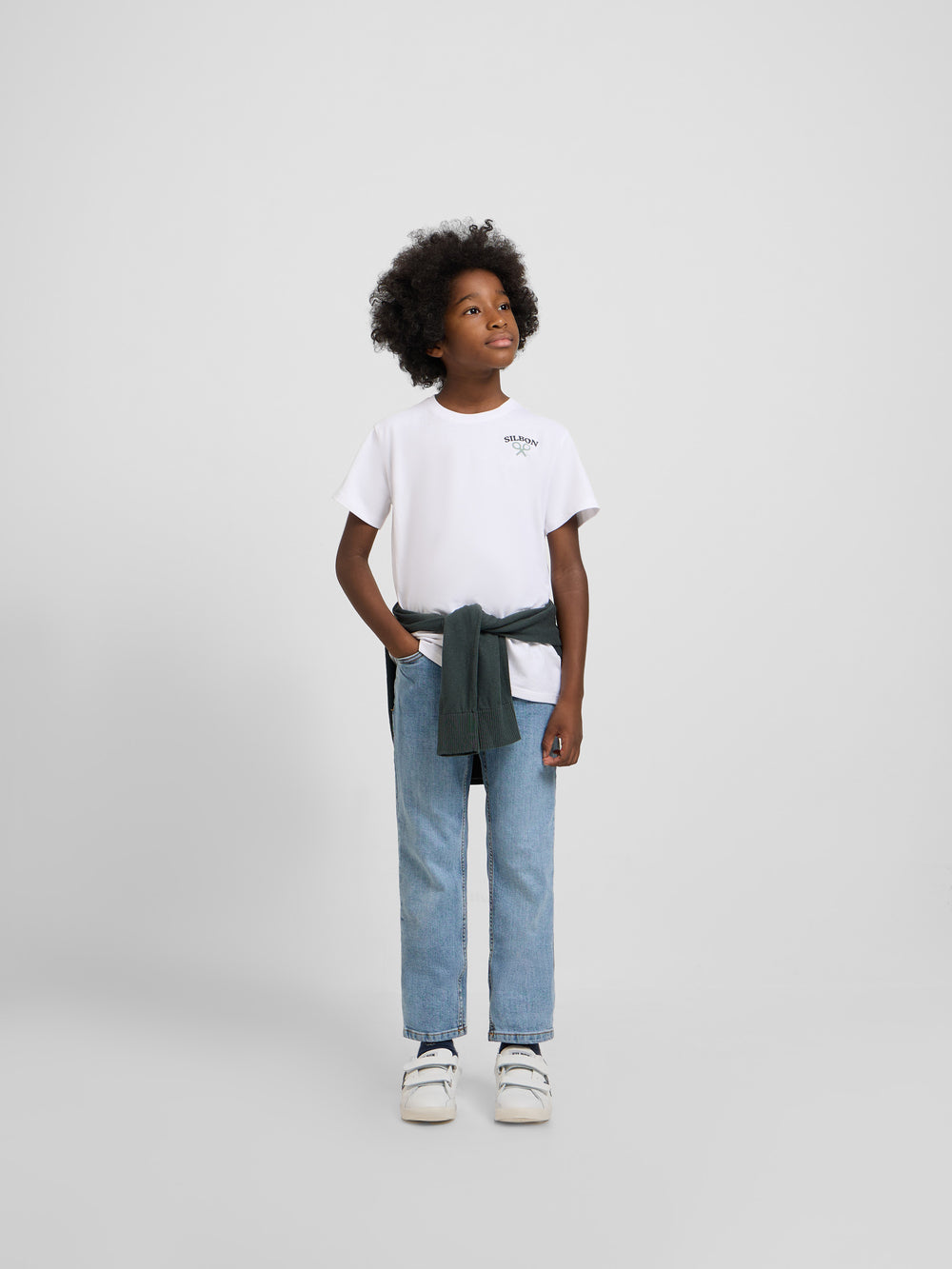 White kids picture t-shirt
