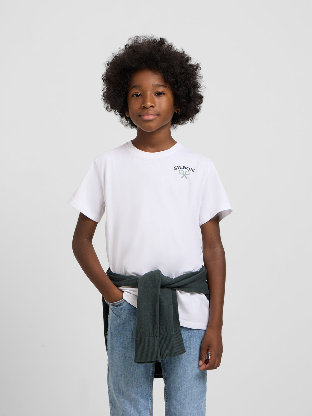 White kids picture t-shirt