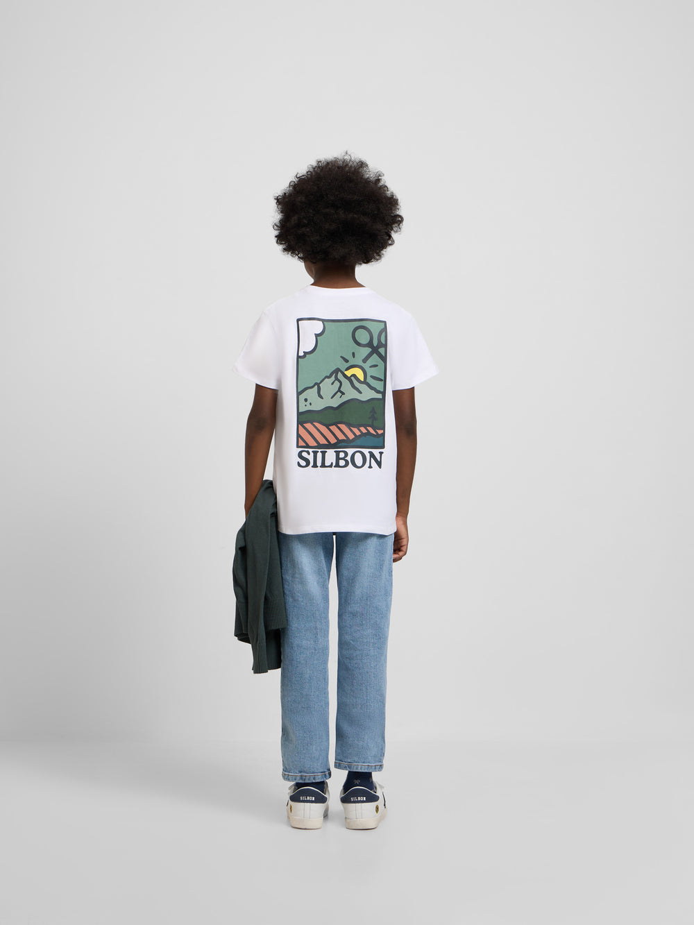 White kids picture t-shirt