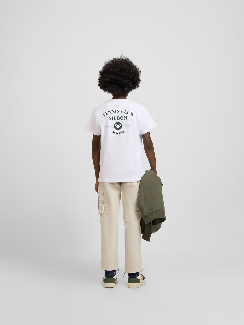 White kids tennis club t-shirt