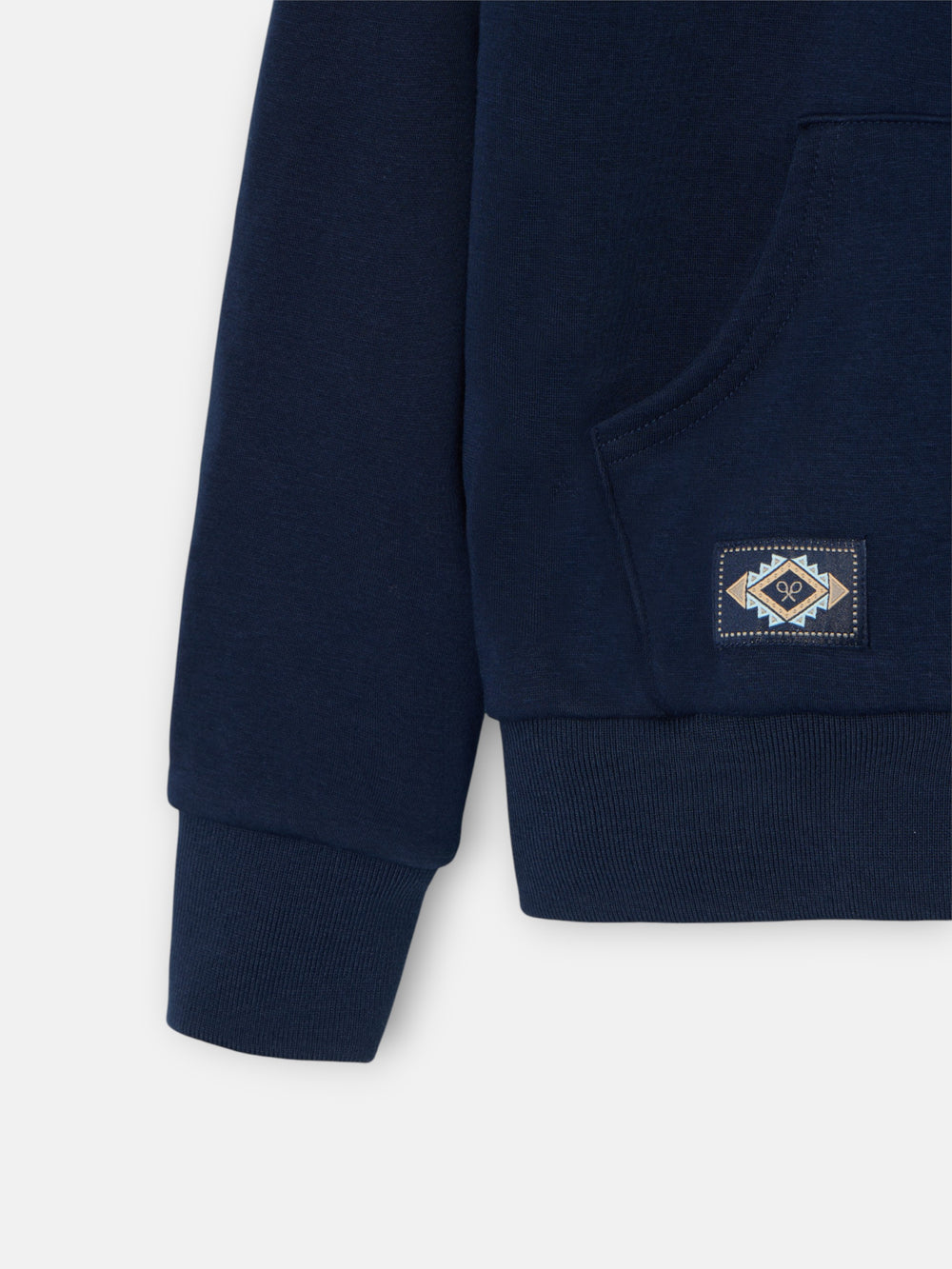 Polar fleece para crianças canguru azul-marinho