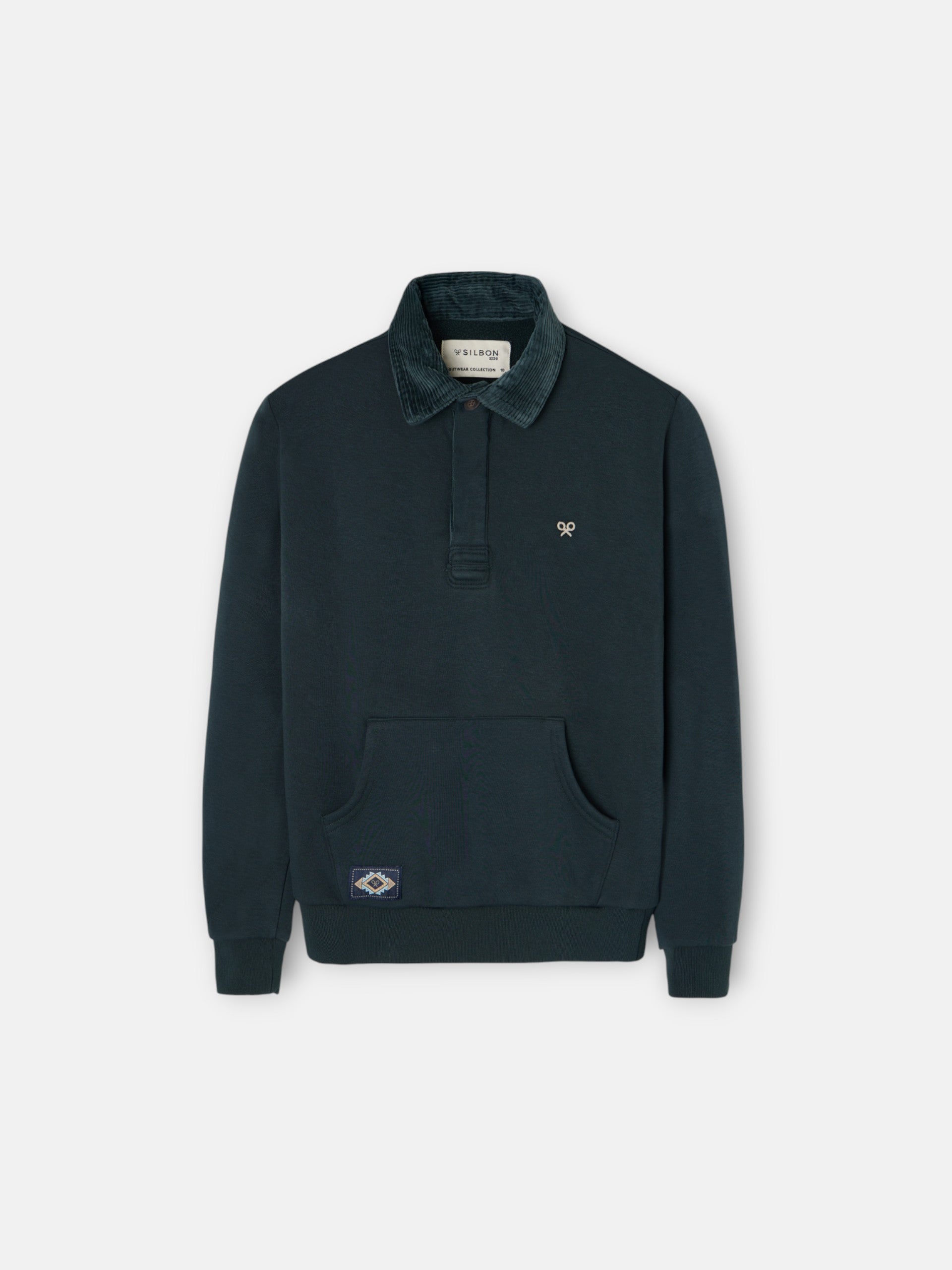 Forro polar kids canguro verde medio