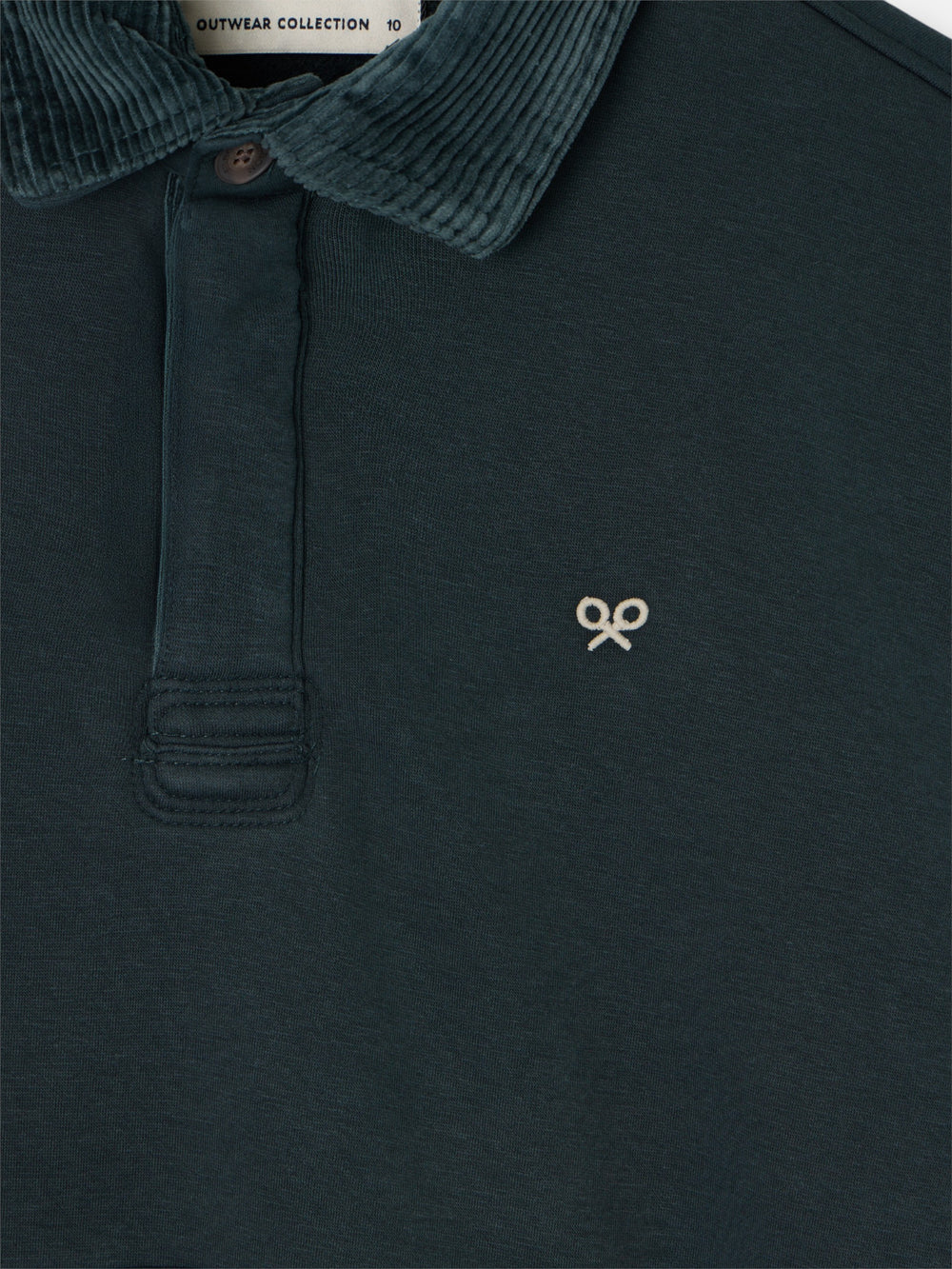 Forro polar kids canguro verde medio