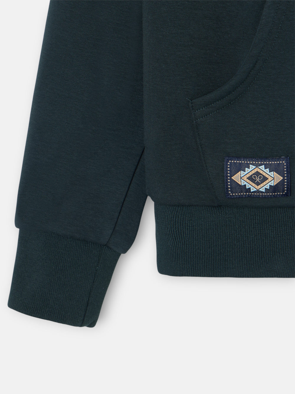 Forro polar kids canguro verde medio