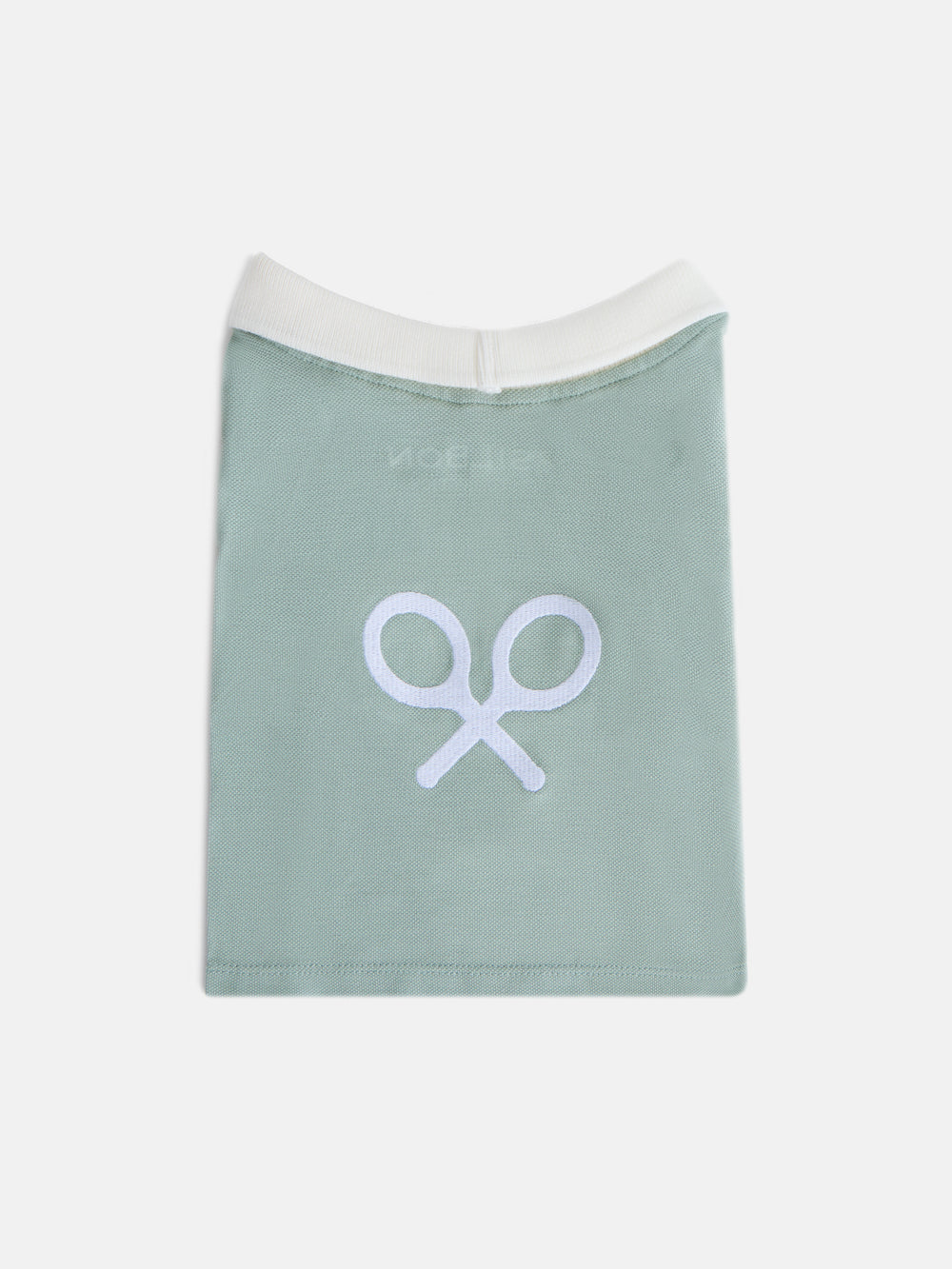 Polo mascotas multicolor verde