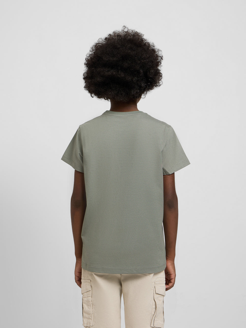 Kids' green minilogo T-shirt