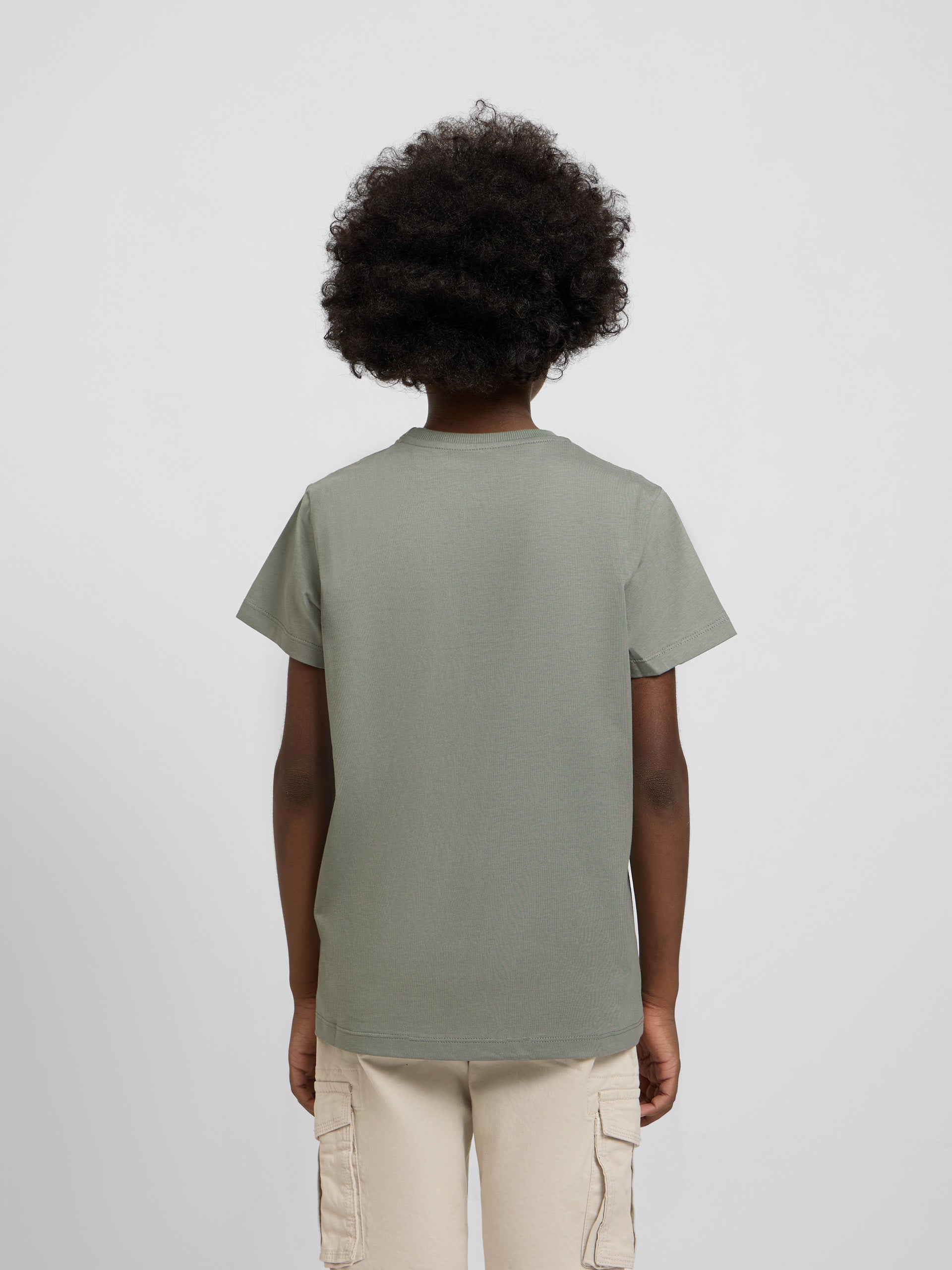 Kids' green minilogo T-shirt