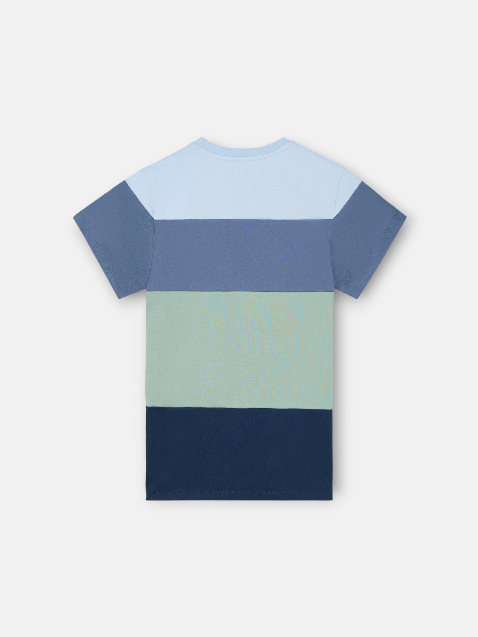 Kids' green striped T-shirt