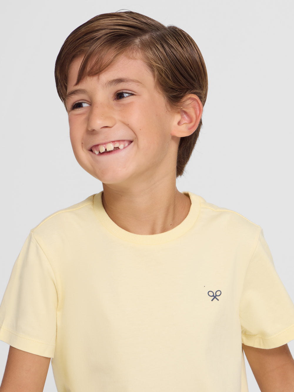 Yellow ethnic kids' t-shirt