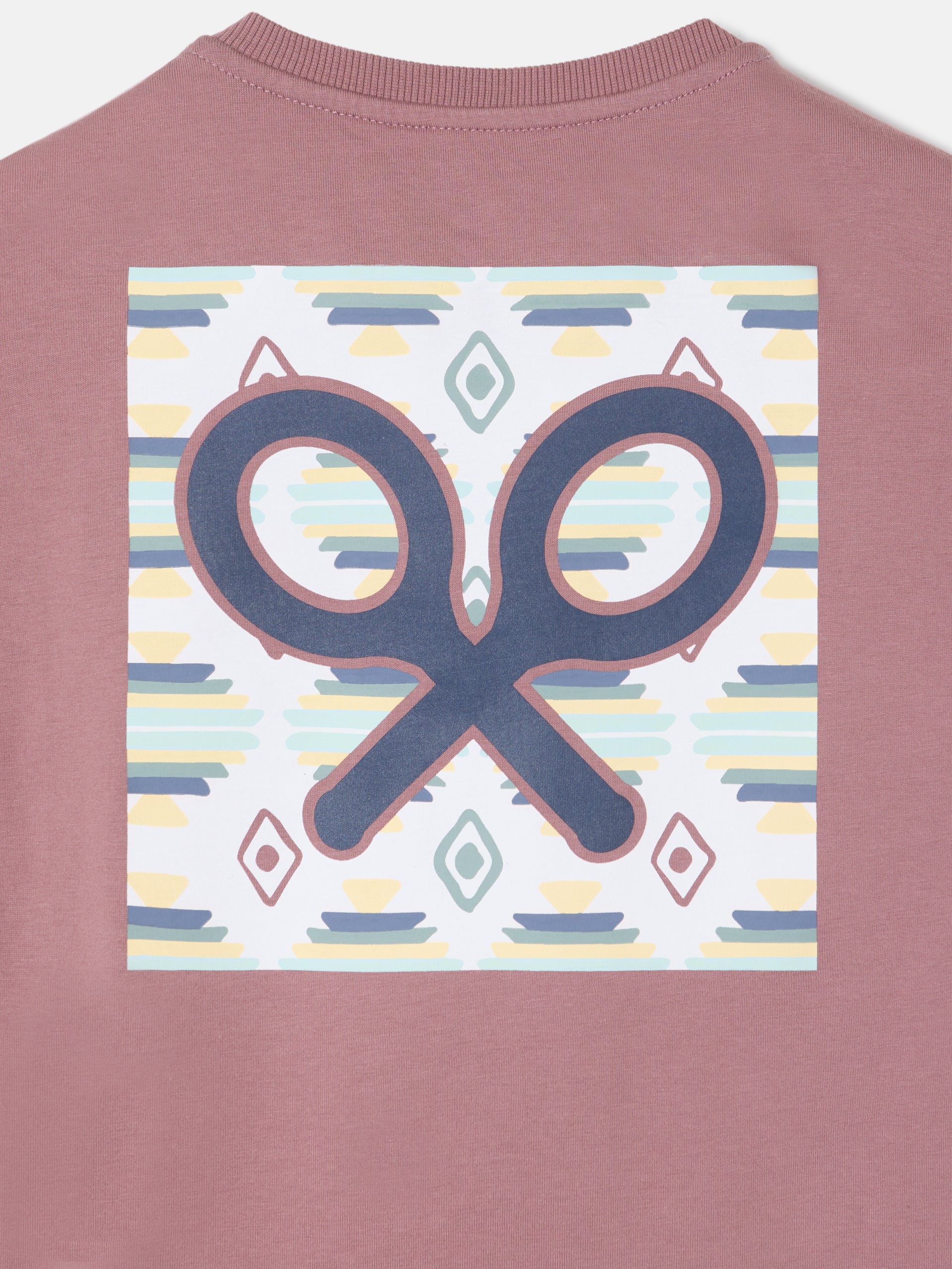 Burgundy ethnic kids' t-shirt