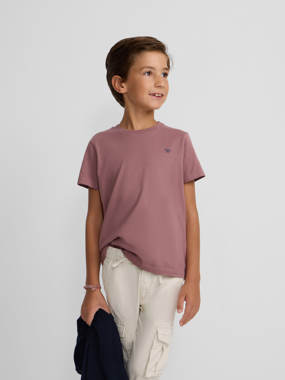 Burgundy ethnic kids' t-shirt