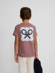 Burgundy ethnic kids' t-shirt