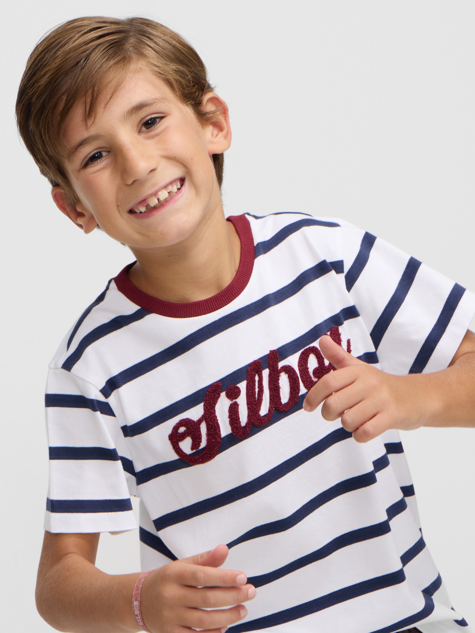 Camisola criança riscas marinhas