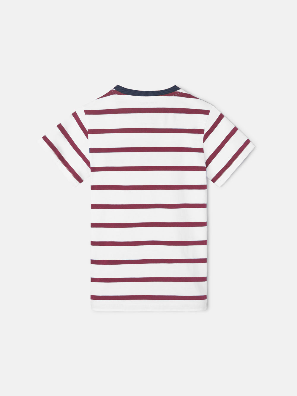 Kids' burgundy striped T-shirt