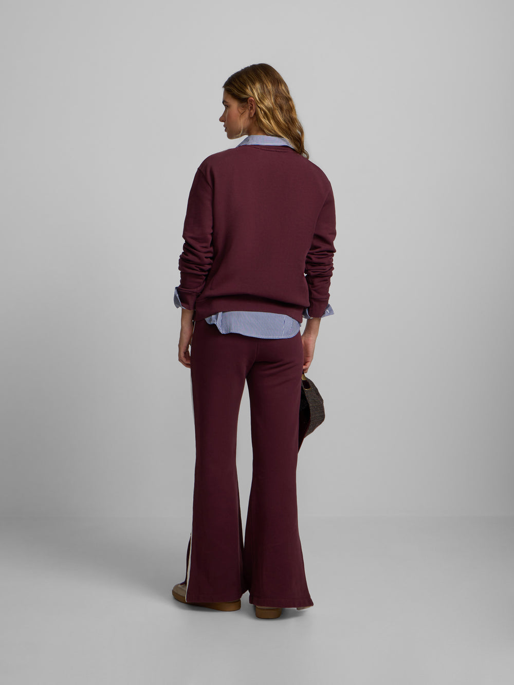 Sweat-shirt de survêtement marron Silbon pour femme