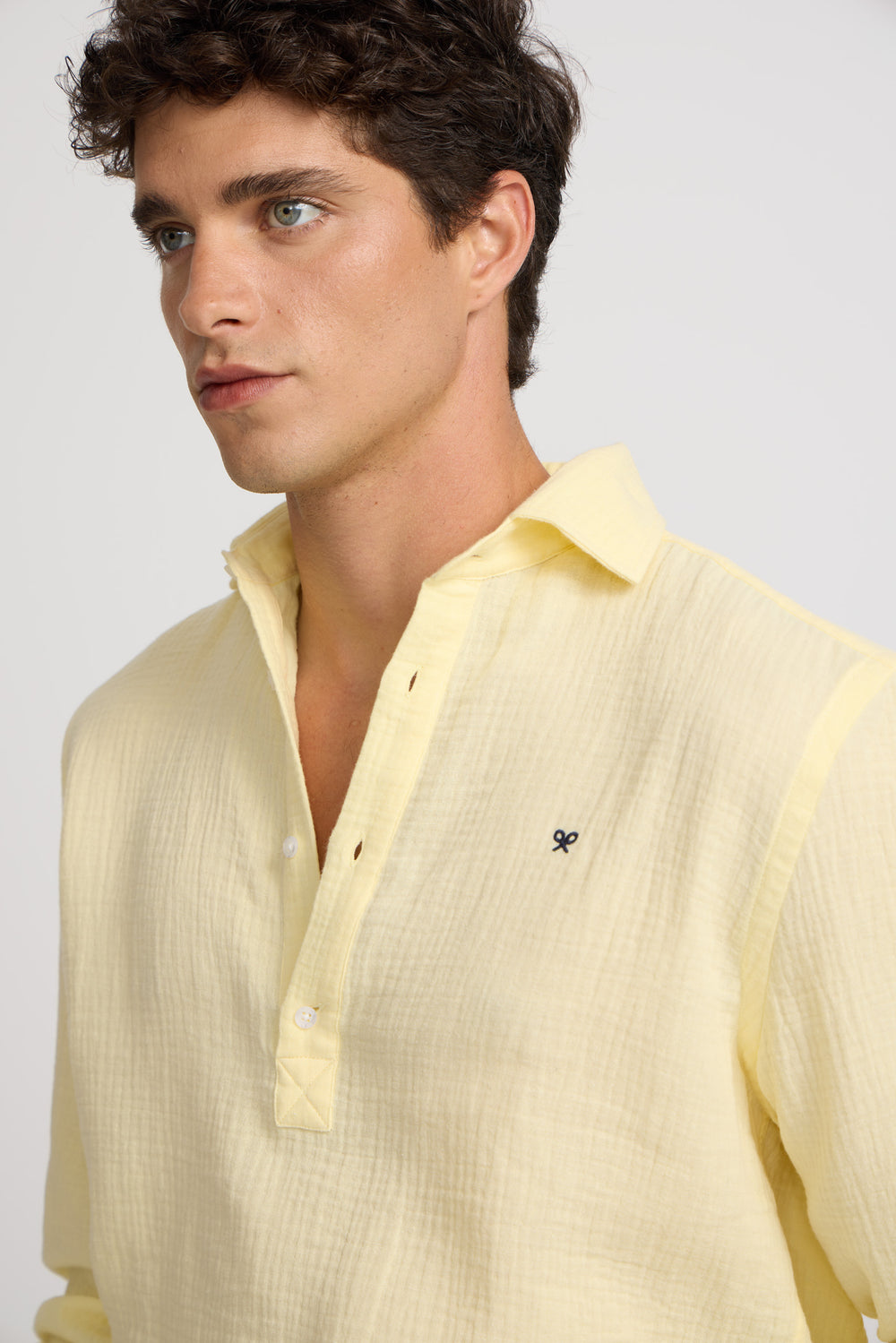 T-shirt minilogo confort jaune