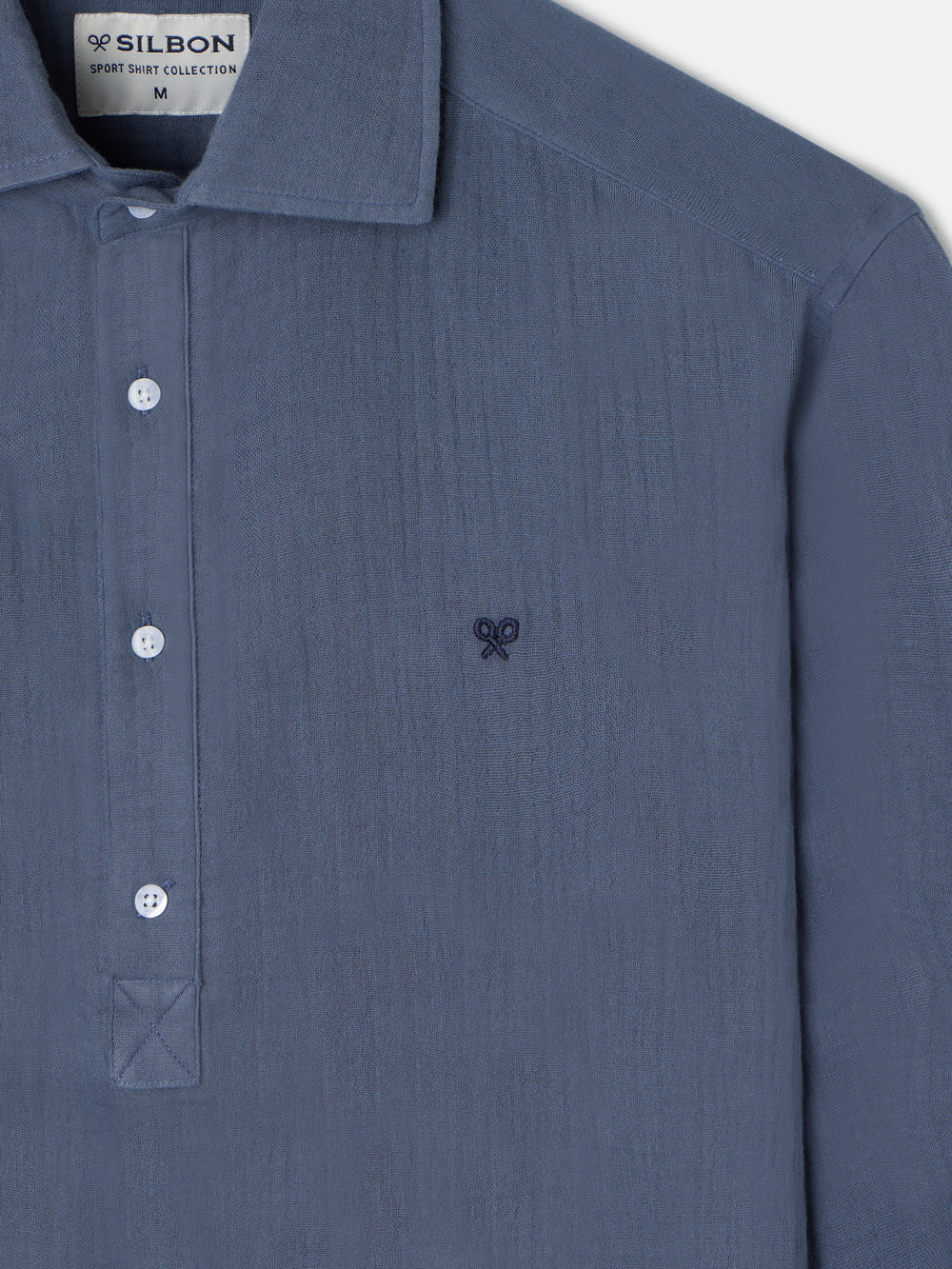 T-shirt minilogo confort bleu indigo