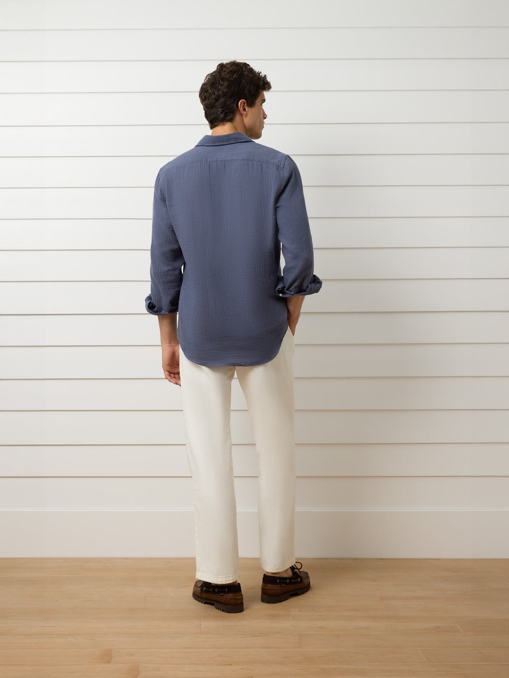 T-shirt minilogo confort bleu indigo