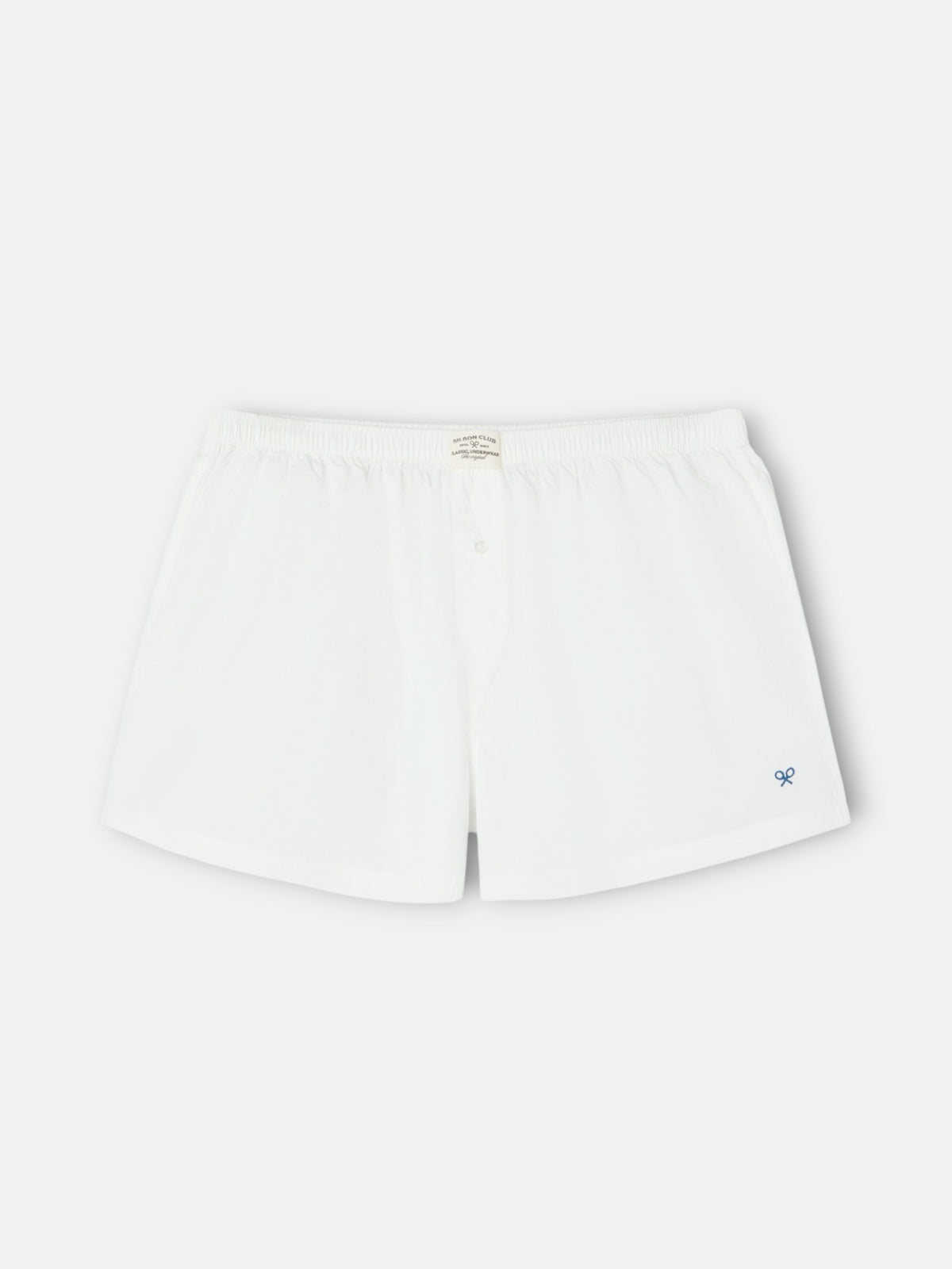 Calzoncillo liso minilogo blanco