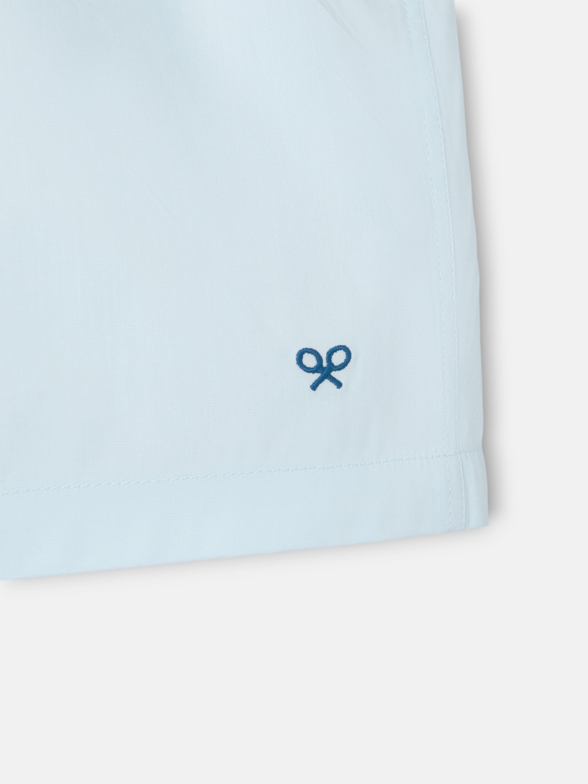 Slip uni avec minilogo bleu clair