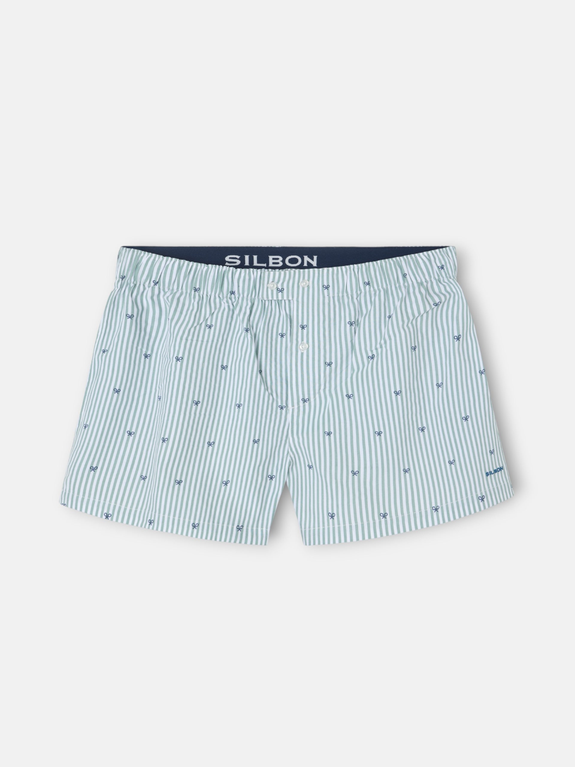 Sous-vêtements à rayures vertes