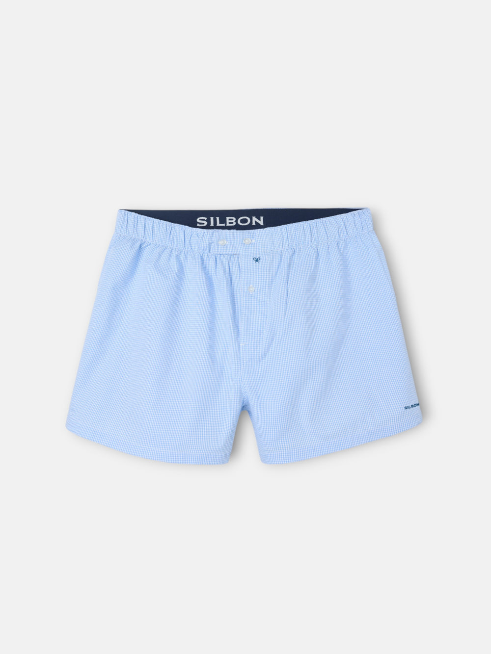 Light blue checkered mini briefs