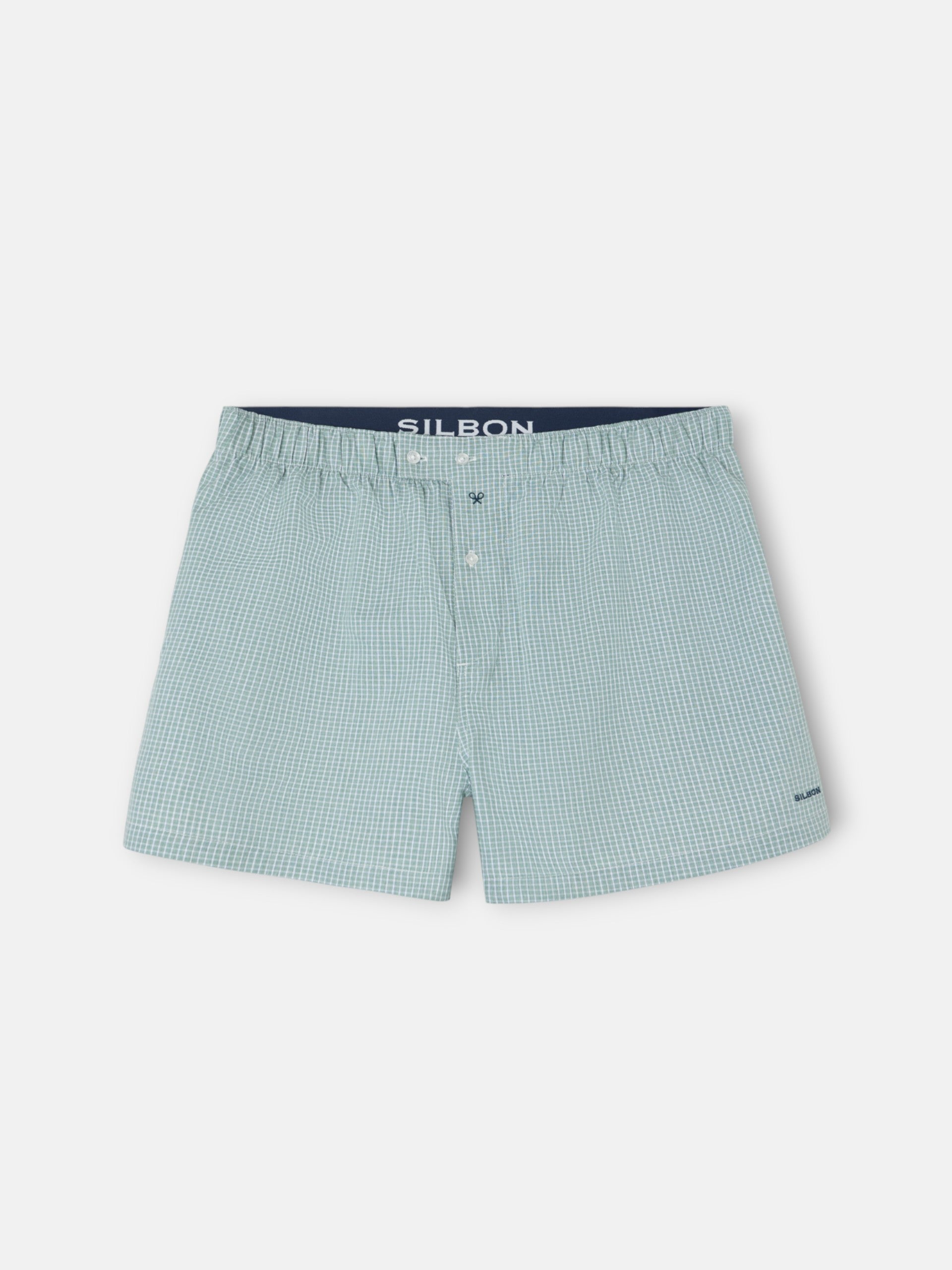 Sous-vêtements à carreaux verts