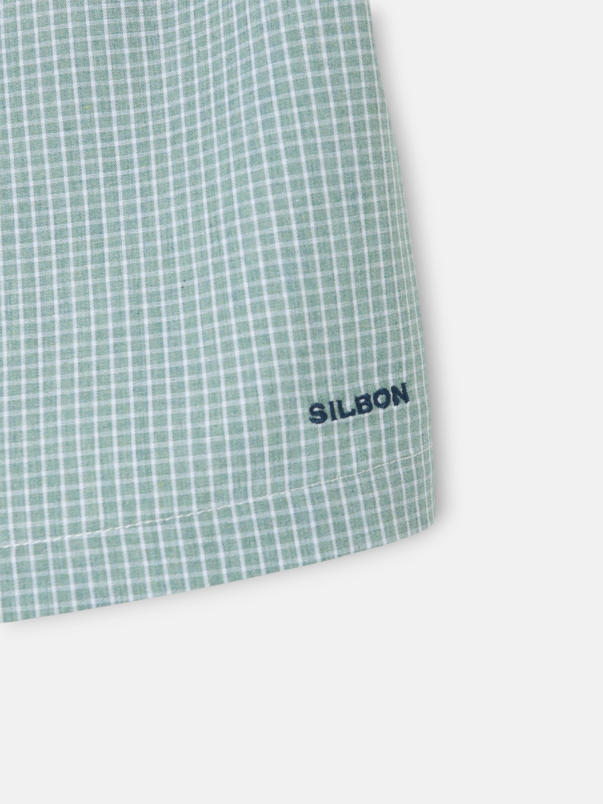 Sous-vêtements à carreaux verts