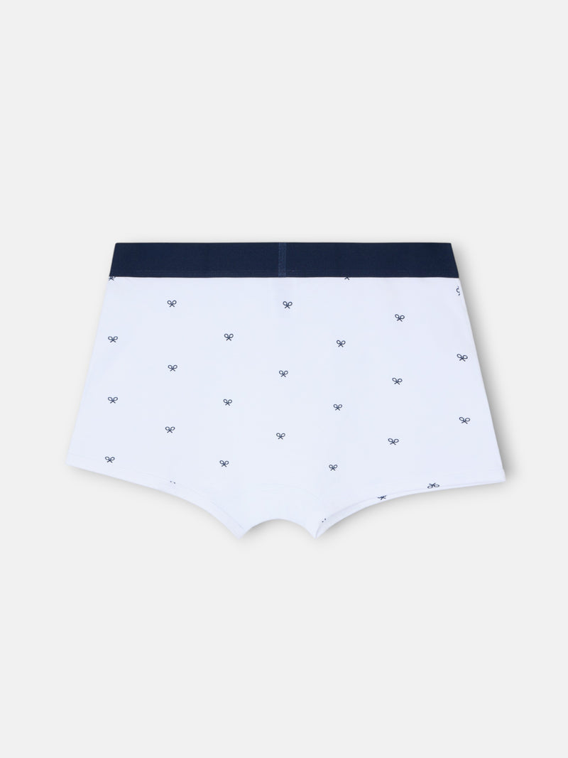 White rackets boxer
