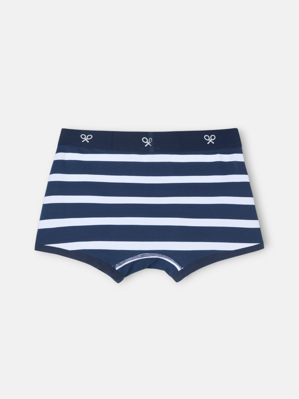 Navy striped boxer