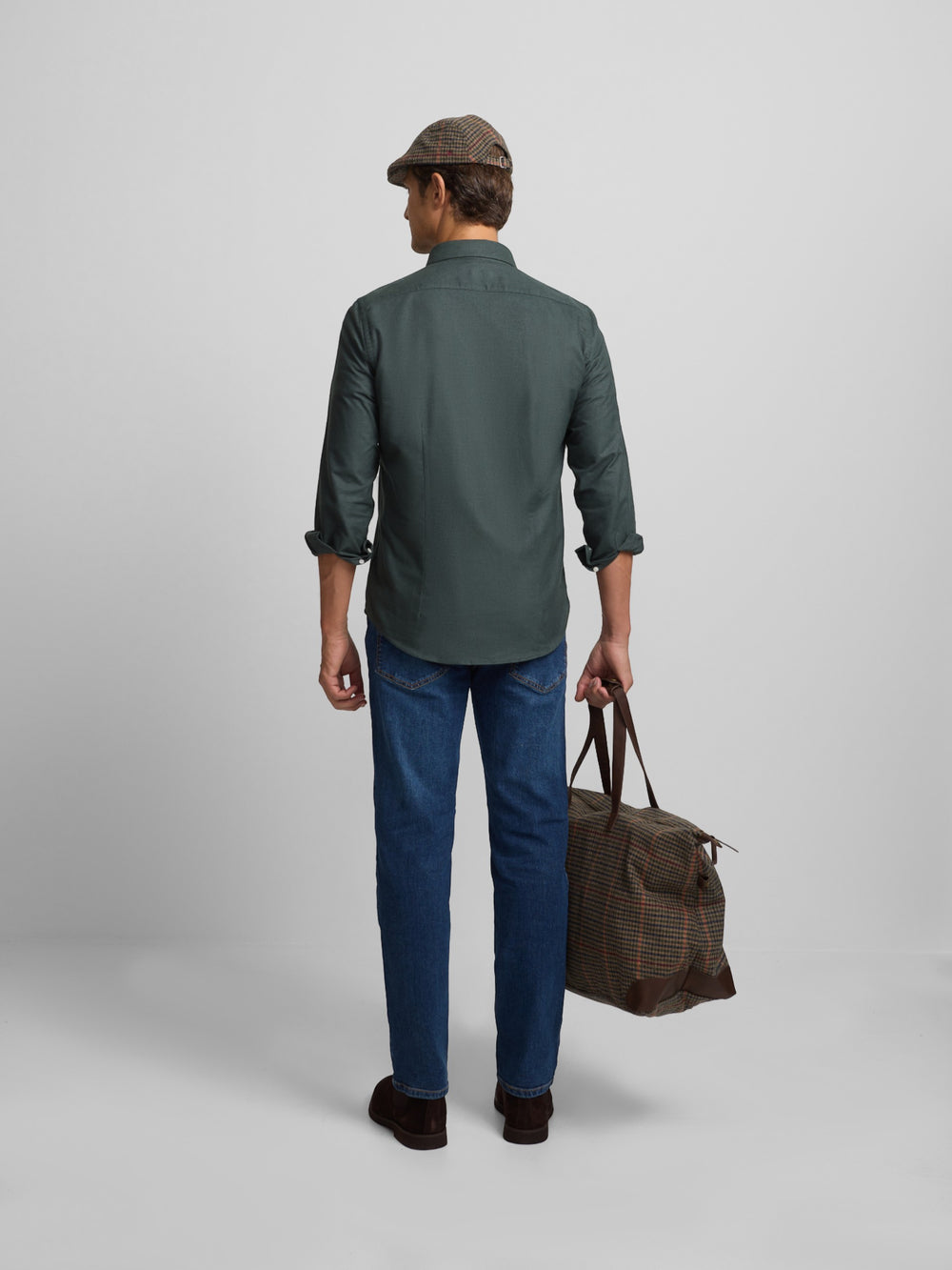 Plain green warm sport shirt