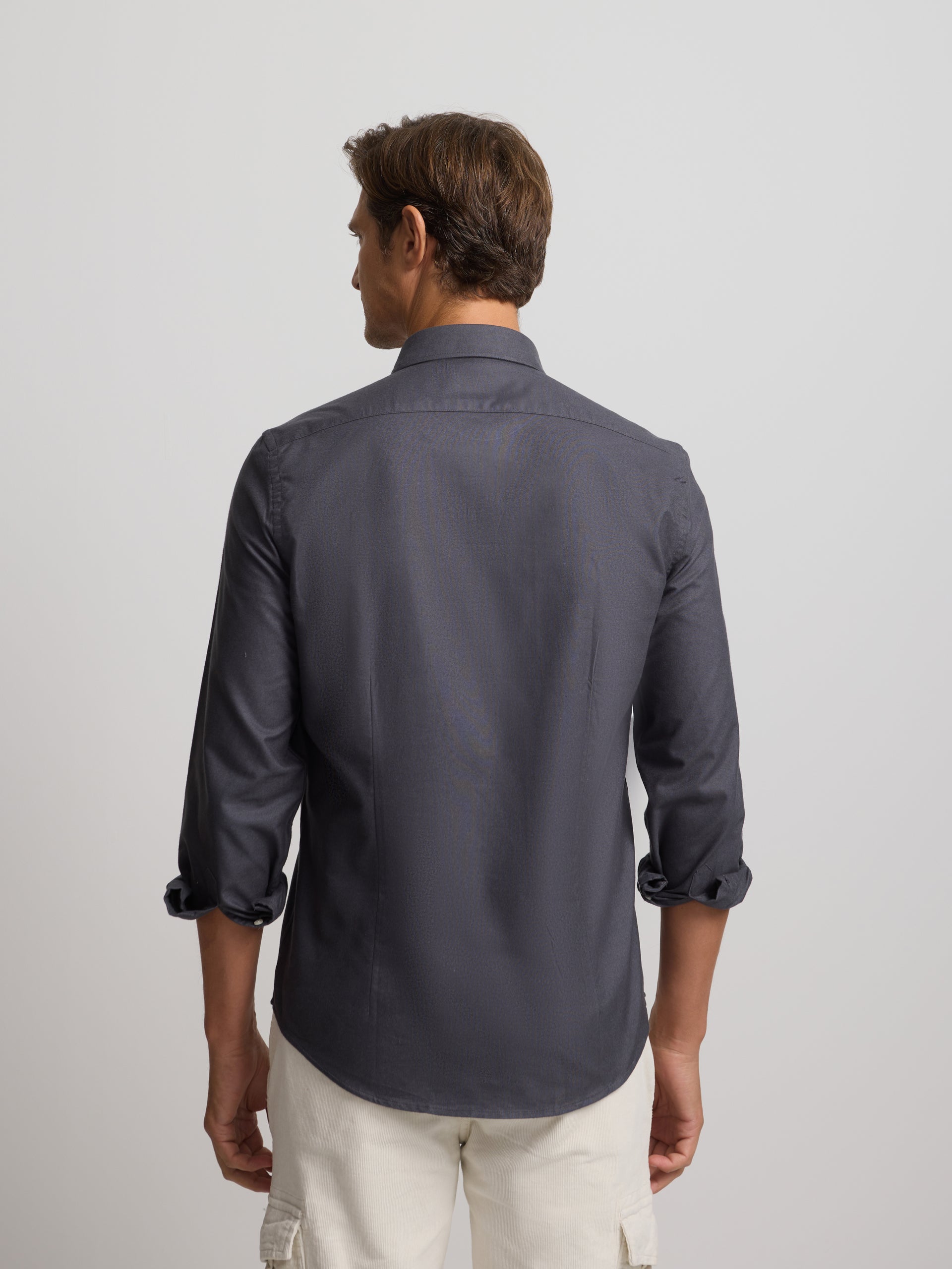 plain grey warm sport shirt