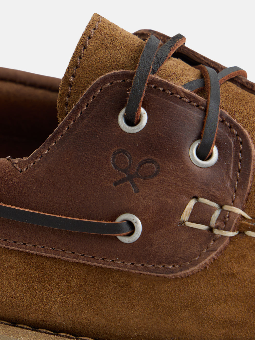 Zapato sport nautico combinado marron