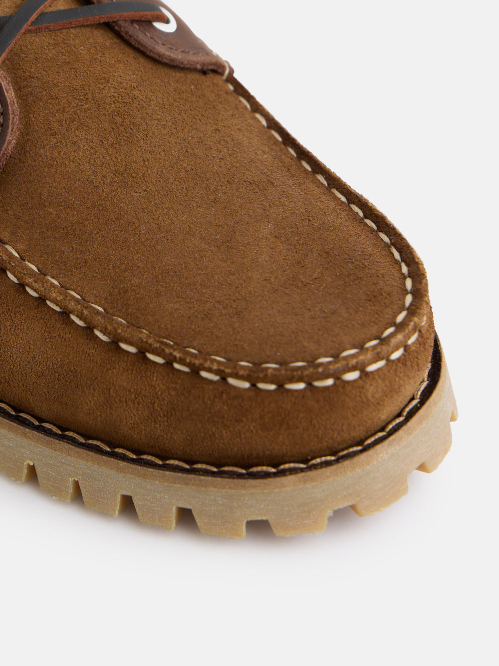 Zapato sport nautico combinado marron