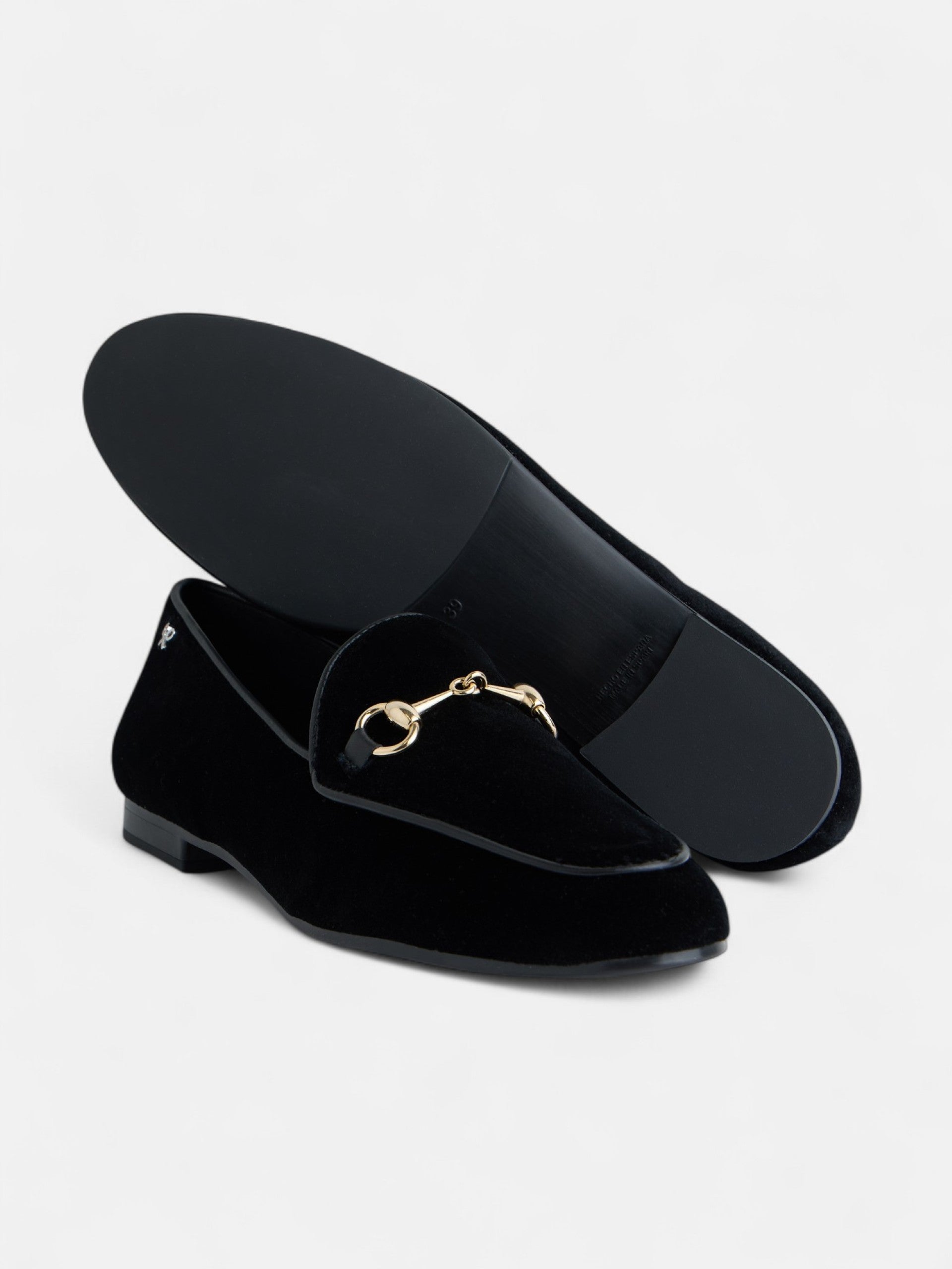Black velvet moccasin