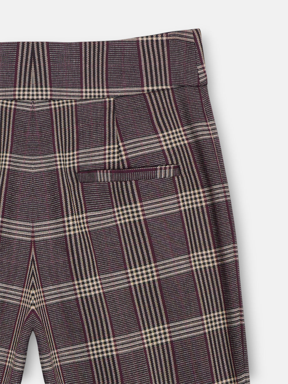 Pantalon vestir unique cuadros morados