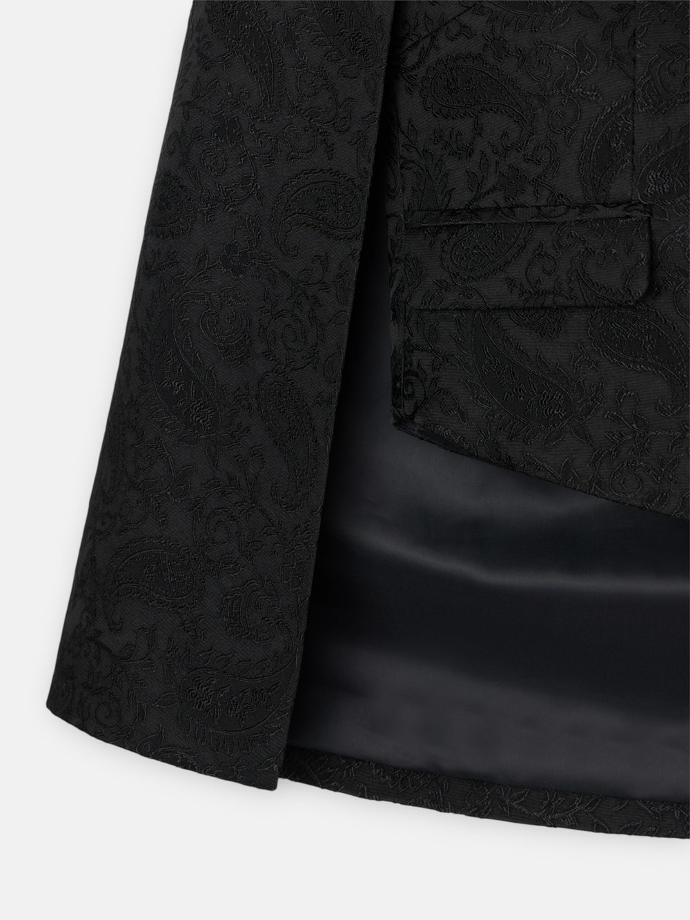 black jacquard lace cape