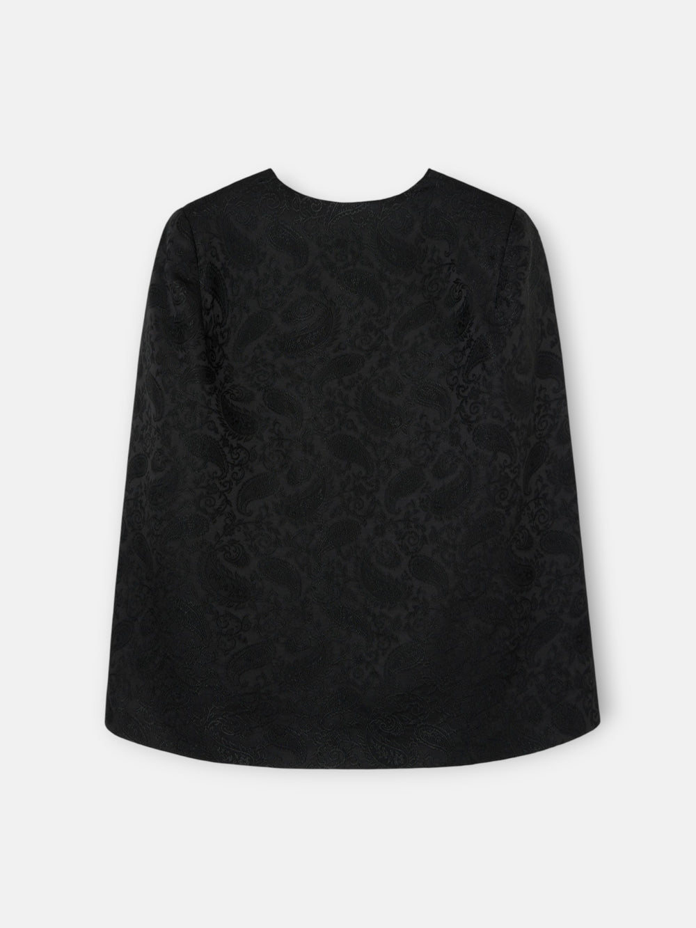black jacquard lace cape