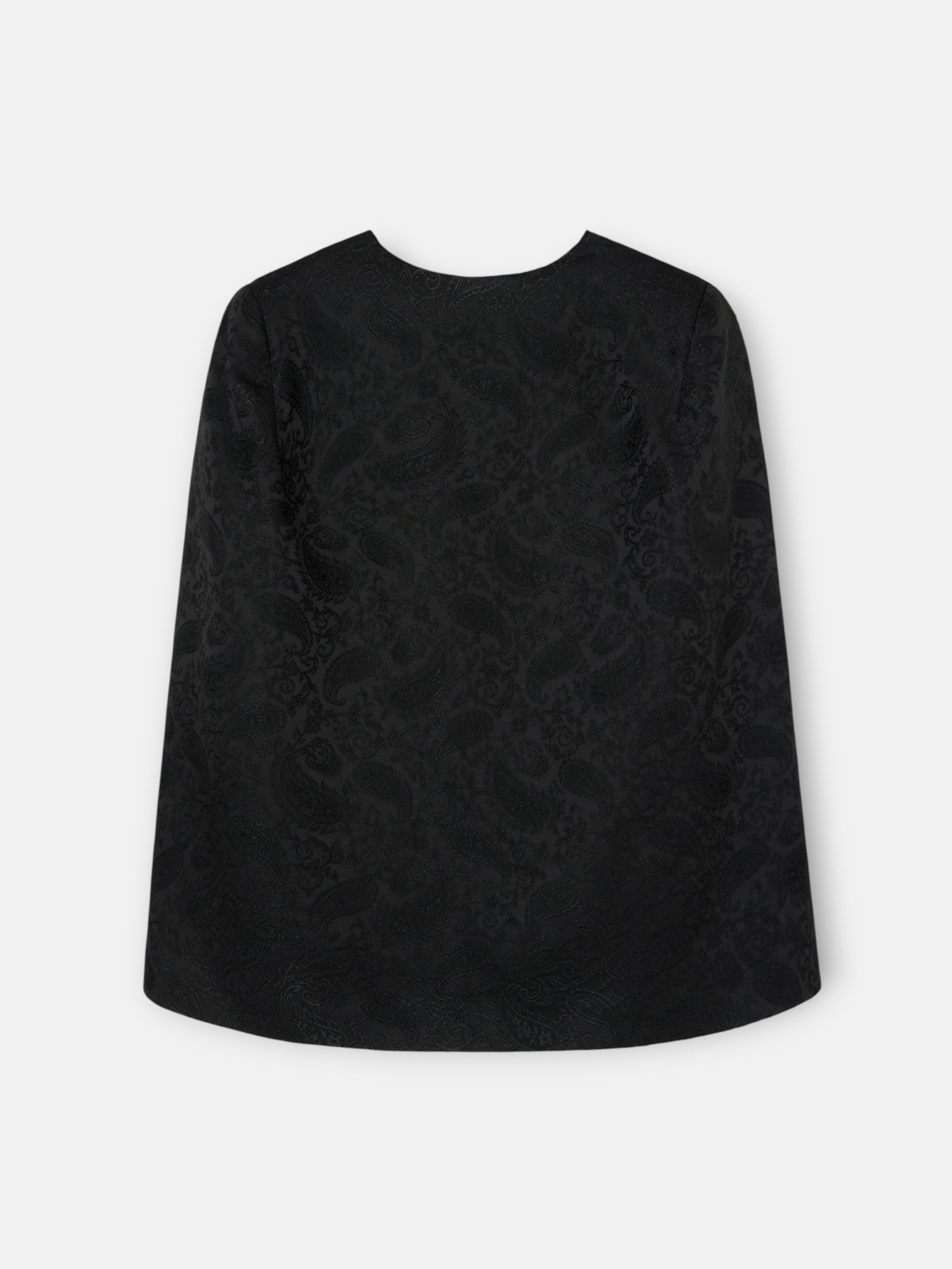 black jacquard lace cape