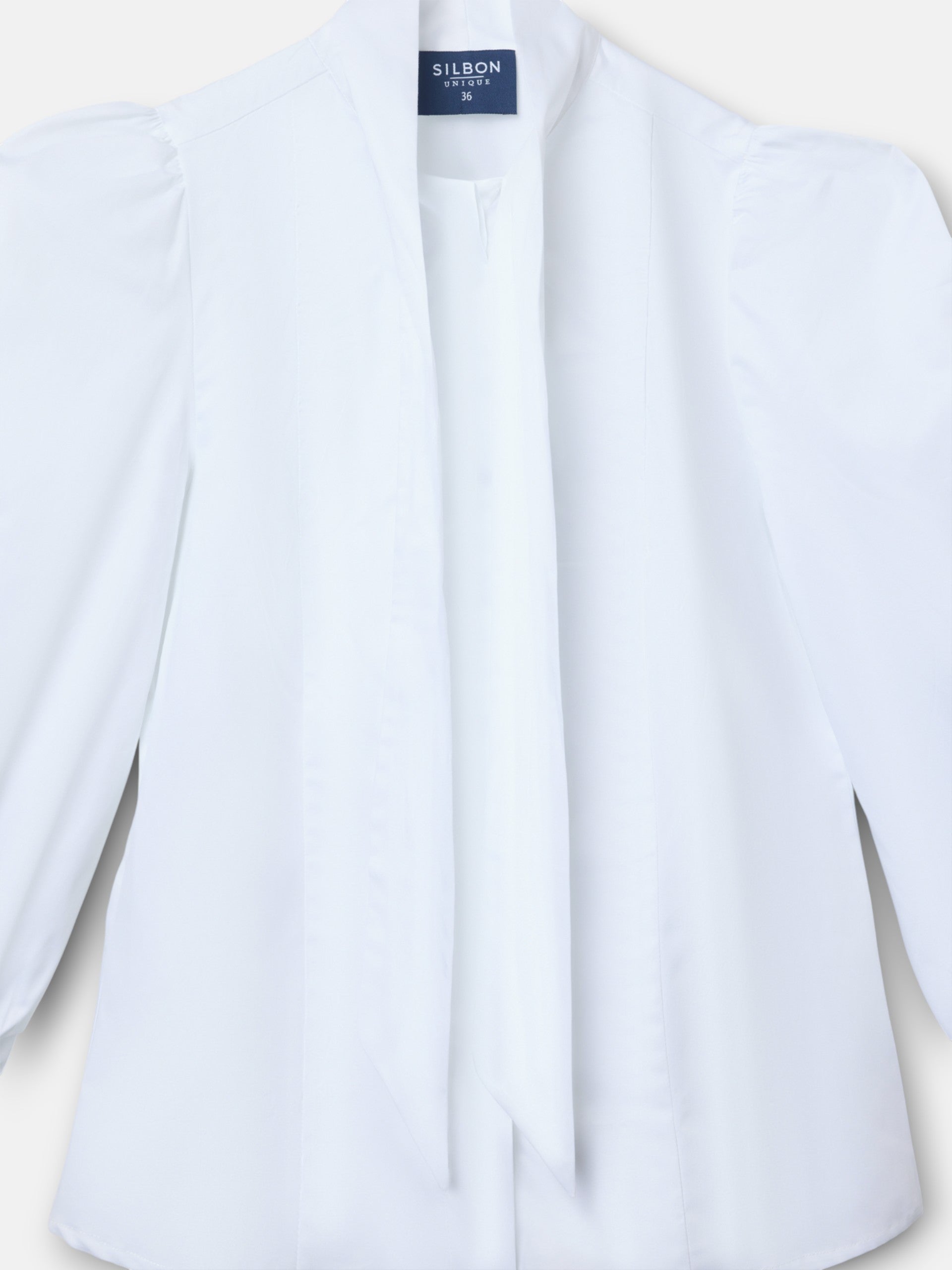 Blusa unique lazada cuello blanca